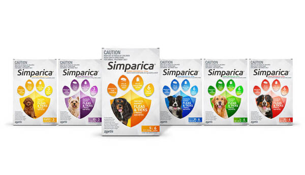 Simparica Flea and Tick Chewable Tablets for Dogs