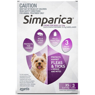 Simparica Flea and Tick Chewable Tablets for Dogs