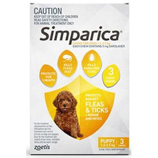 Simparica Flea and Tick Chewable Tablets for Dogs