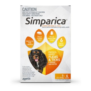 Simparica Flea and Tick Chewable Tablets for Dogs