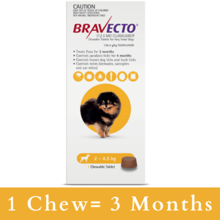 Bravecto Flea and Tick Chew for Dogs