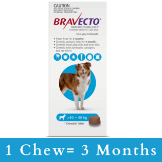 Bravecto Flea and Tick Chew for Dogs